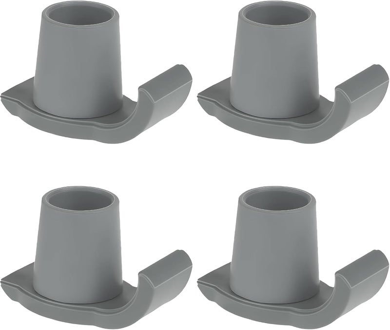 Magicorange 4 Pcs Walker Glide Skis,1 inch Universal Fit Walker ski Glides,Easy to Use Rubber Walker Glides,Walker Feet Replacement (Grey) - Image 1